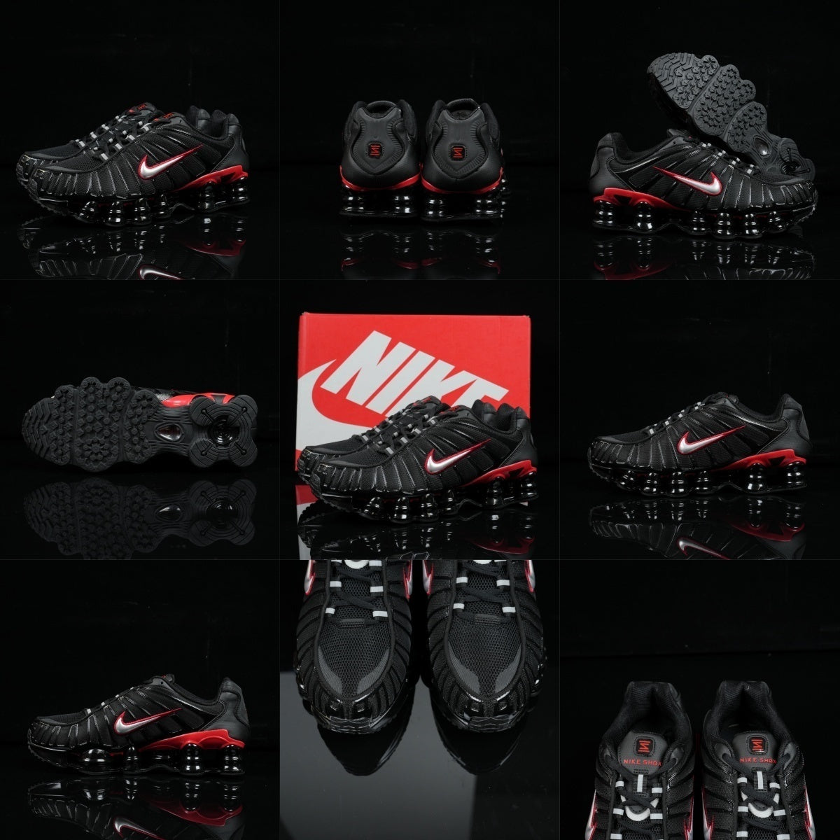 Shox TL "BlackUniversity RedMetallic"