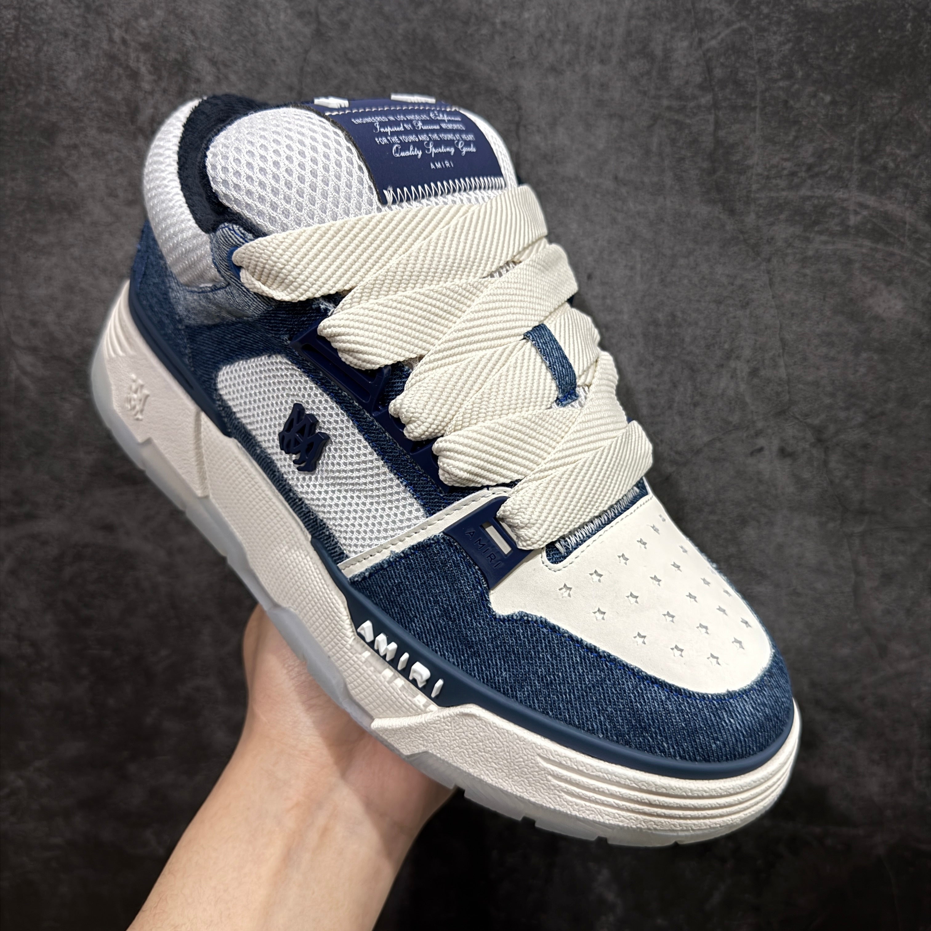 Amr MA-1 Low "Denim Blue/White"