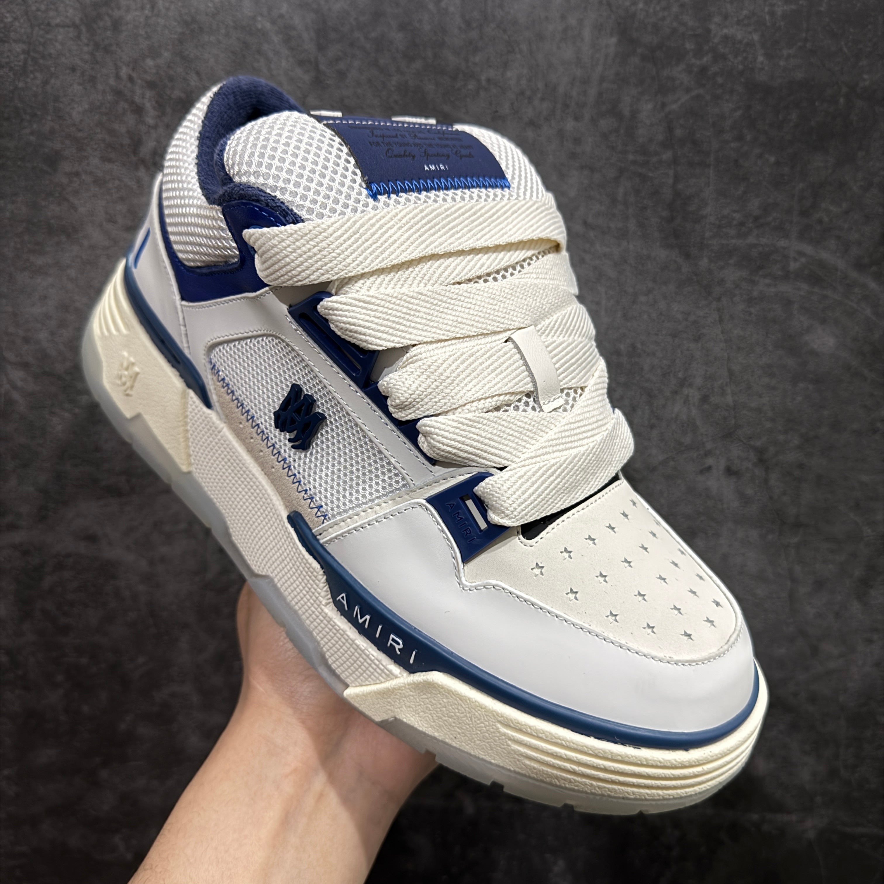 Amr MA-1 Low "White/Blue-Navy"